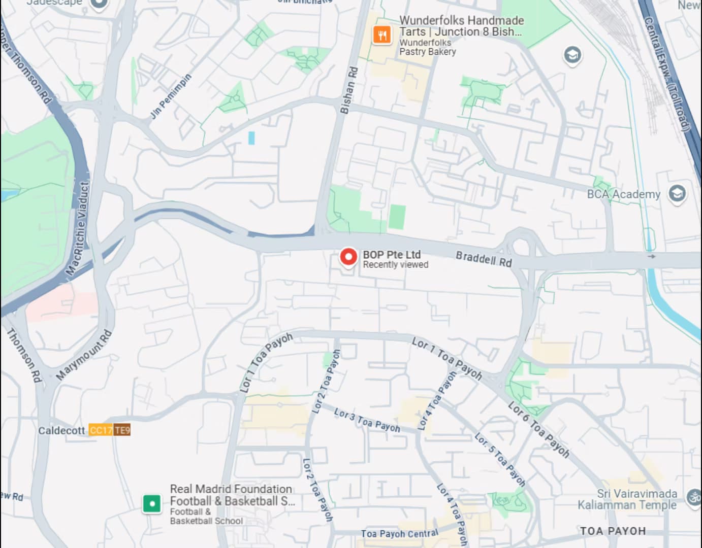 BOP Office Location Map